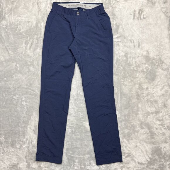 Under Armour Men’s Chino Golf Pants 30x32 Navy Straight Fit Stretch Performance - Picture 1 of 10